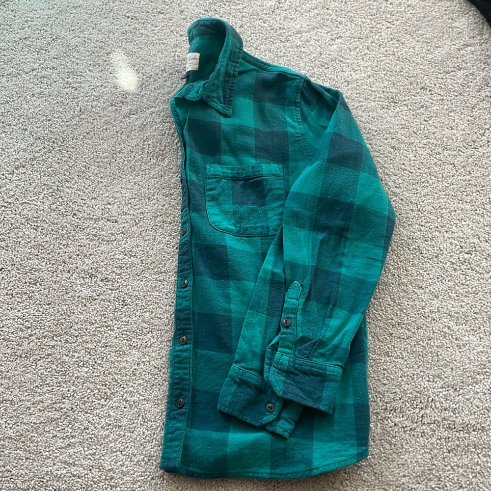 Universal Thread Teal & Navy Flannel. Women Size XS.